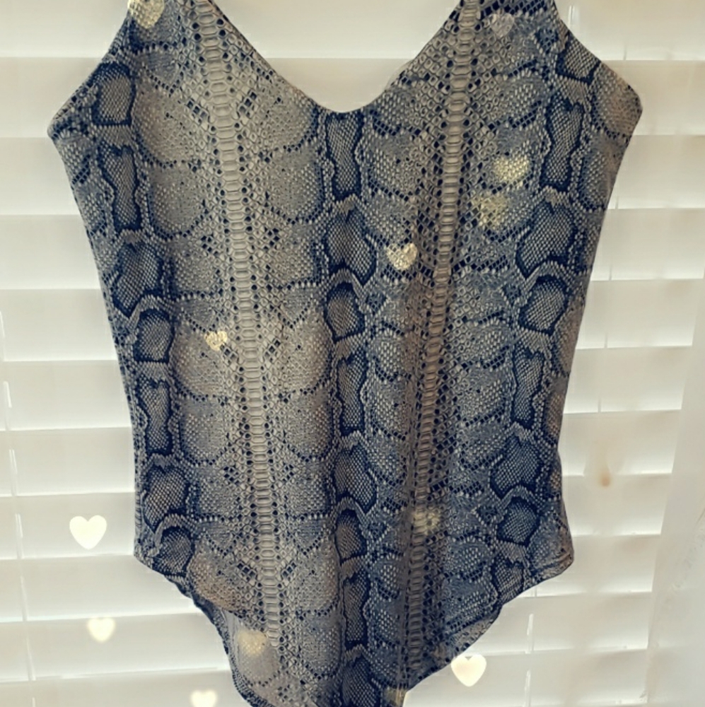 Snakeskin bodysuit